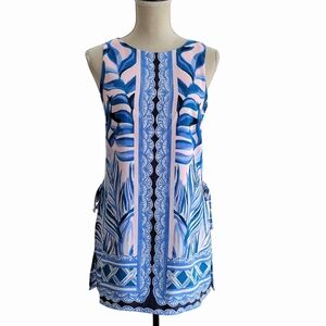 Lilly Pulitzer Donna Shorts Romper Pink‎ Tropics Tint Heatwave Engineered Size 2